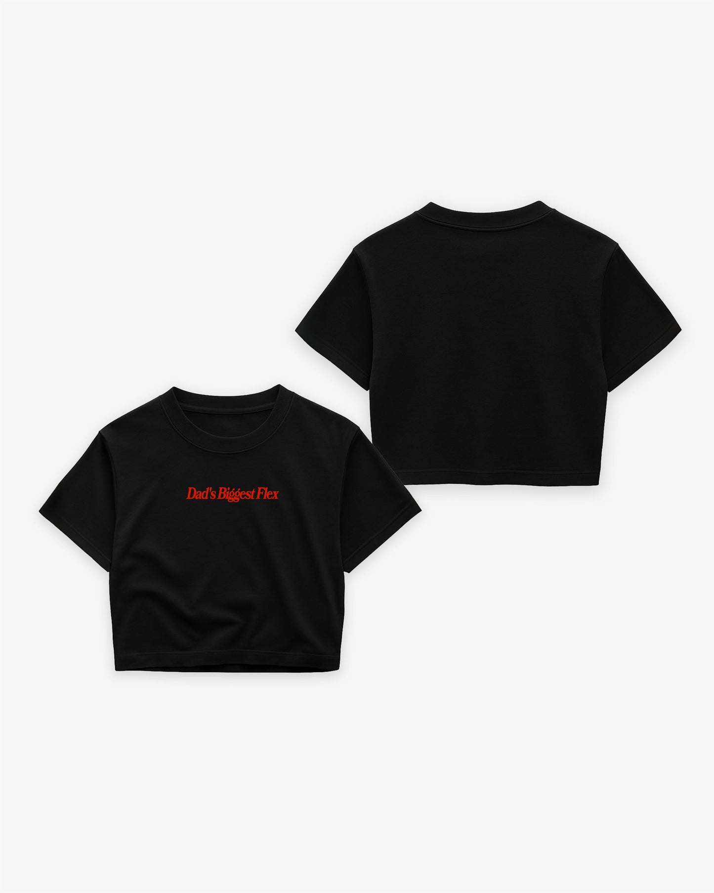 Oversize Cropped Tee - Dad’s Biggest Flex