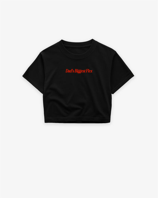 Oversize Cropped Tee - Dad’s Biggest Flex