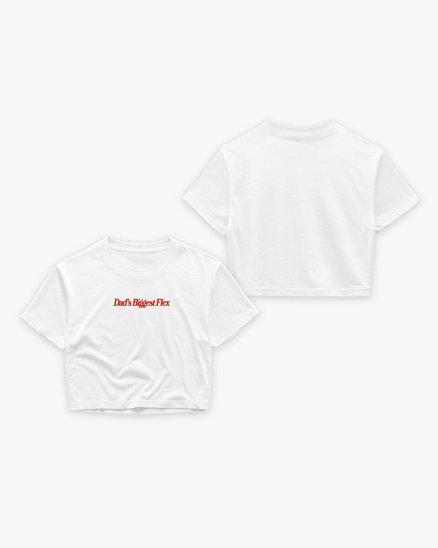 Oversize Cropped Tee - Dad’s Biggest Flex