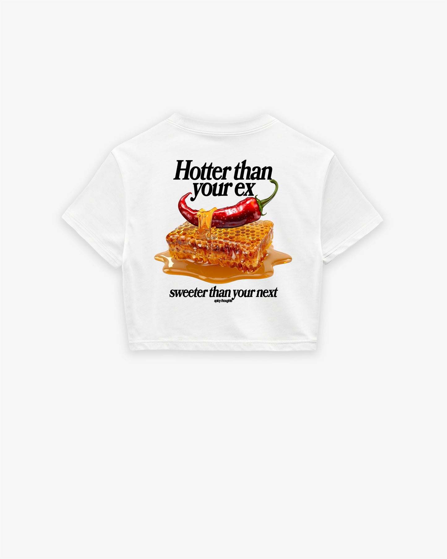 Oversize Cropped Tee - Hotter Than Your Ex