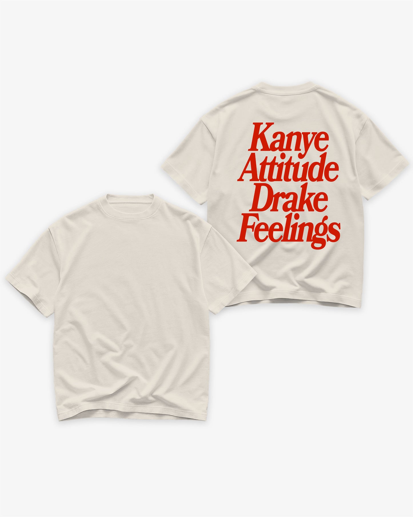 Heavy Oversized Tee - Kanye x Drake
