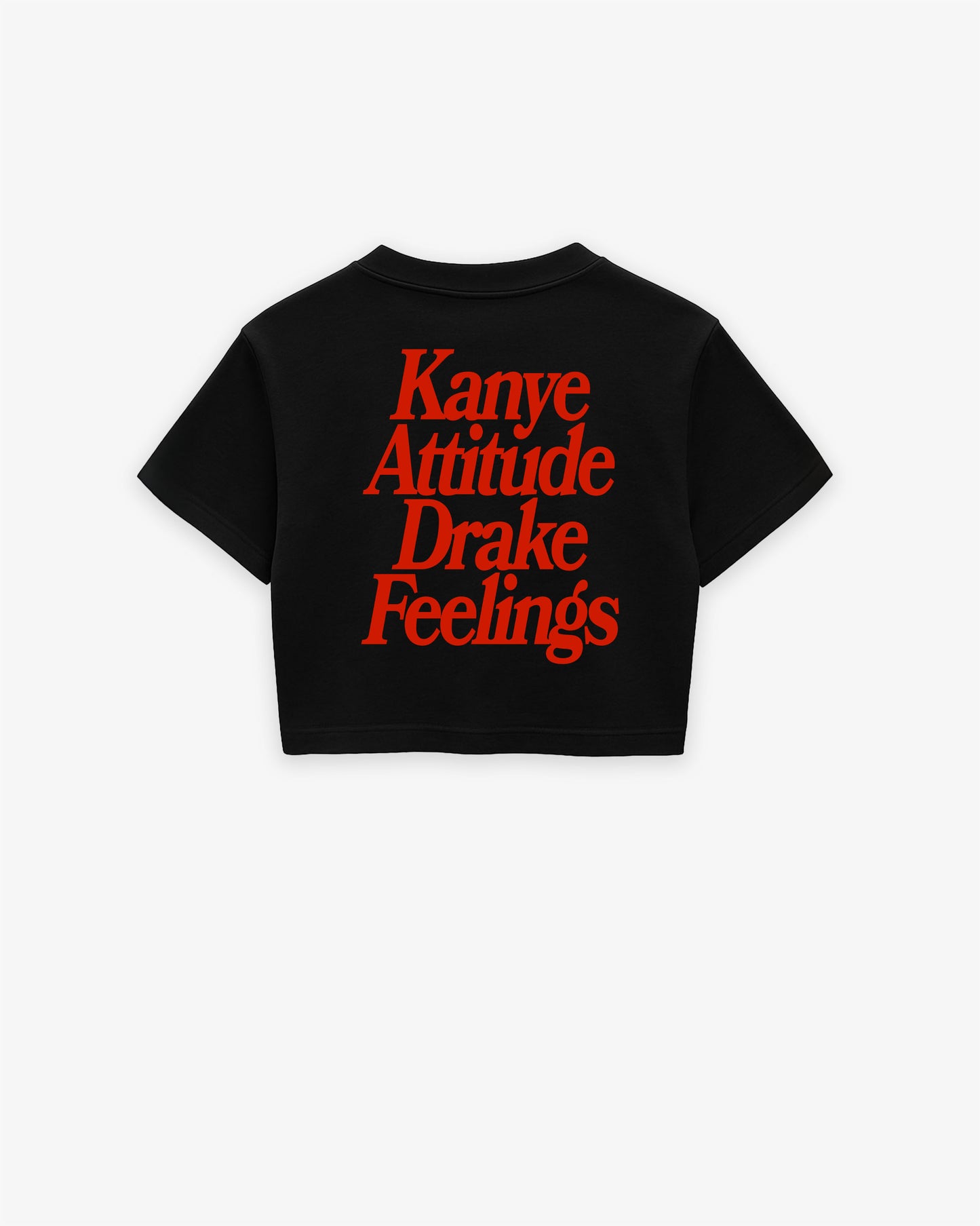 Oversize Cropped Tee - Kanye x Drake