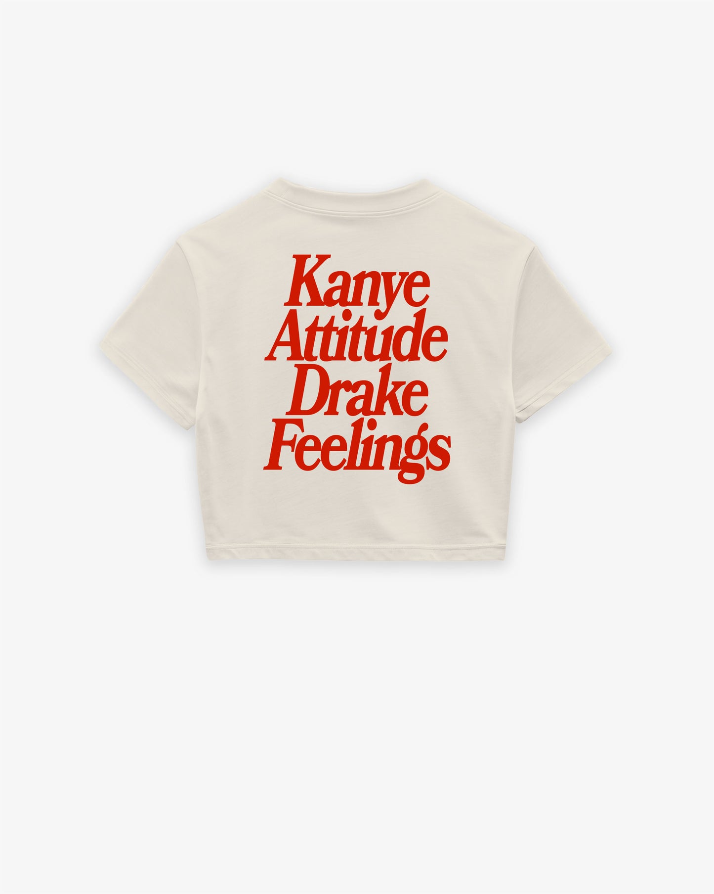 Oversize Cropped Tee - Kanye x Drake