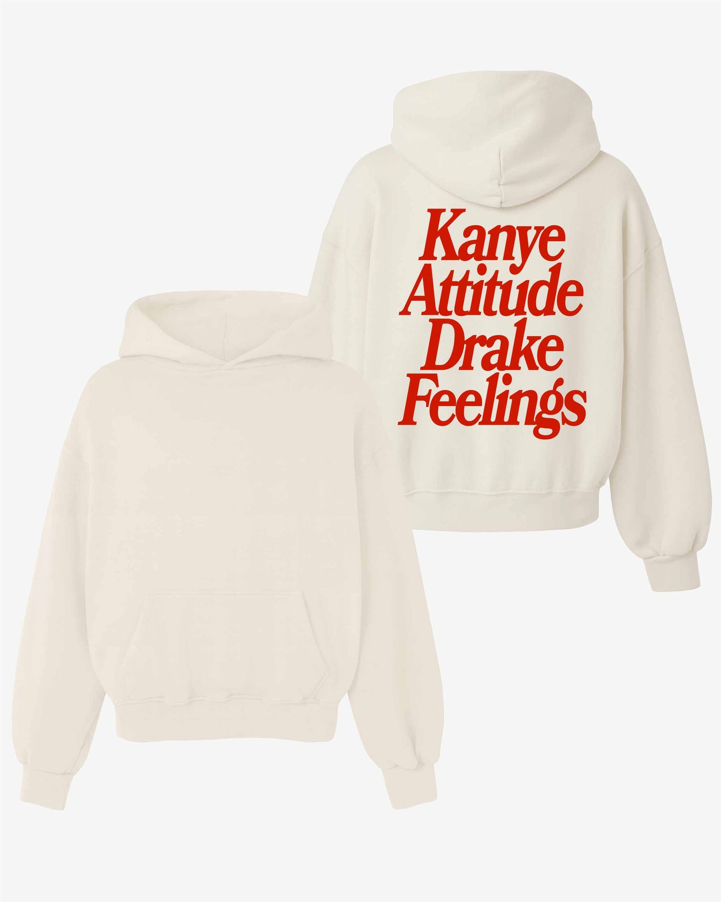 Oversized Hoodie Black - Kanye x Drake