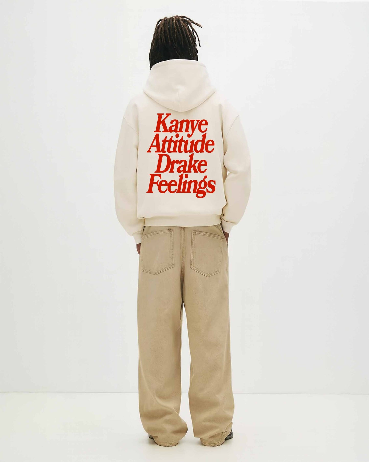 Oversized Hoodie Black - Kanye x Drake