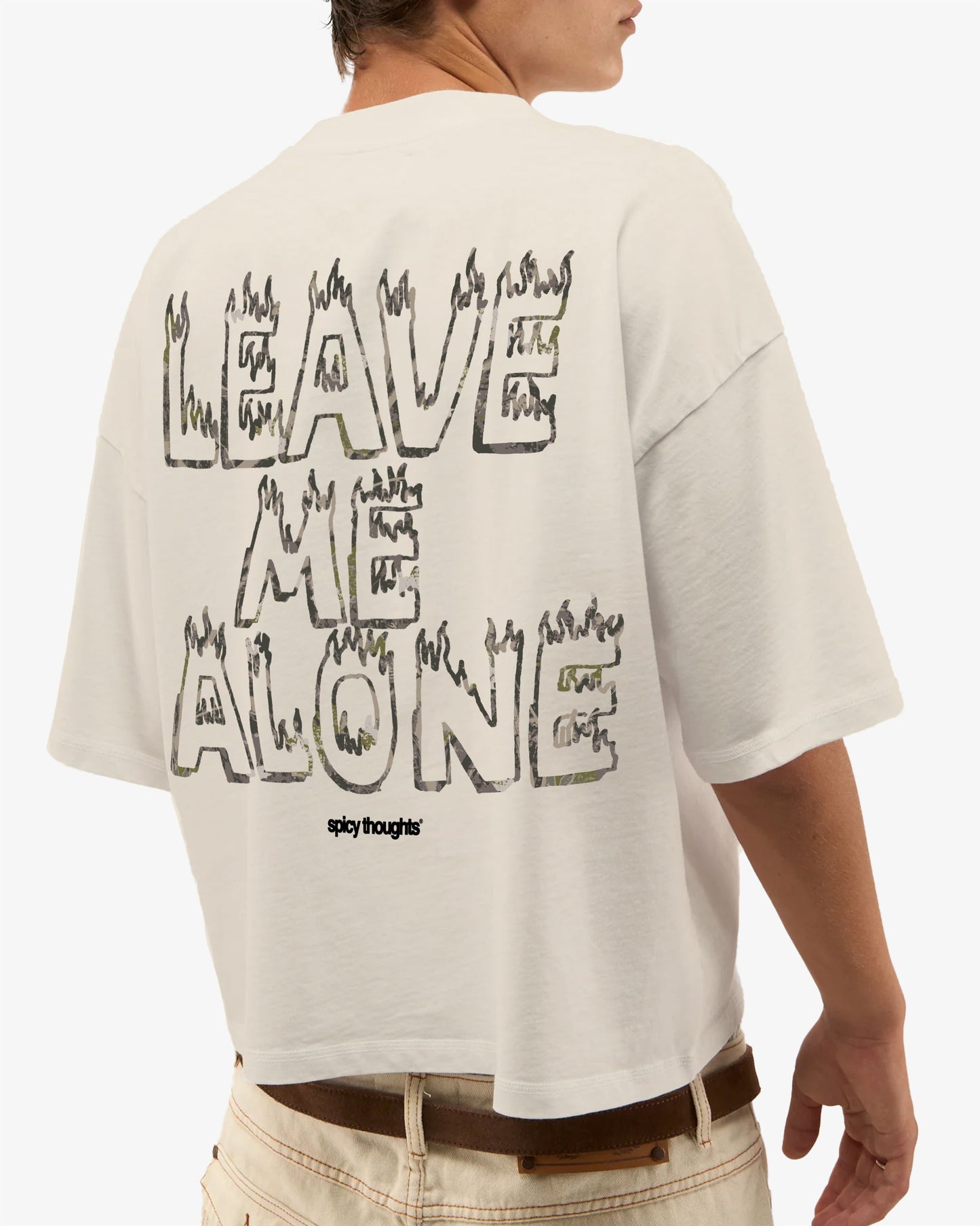 Heavy Oversized Tee - Leave Me Alone