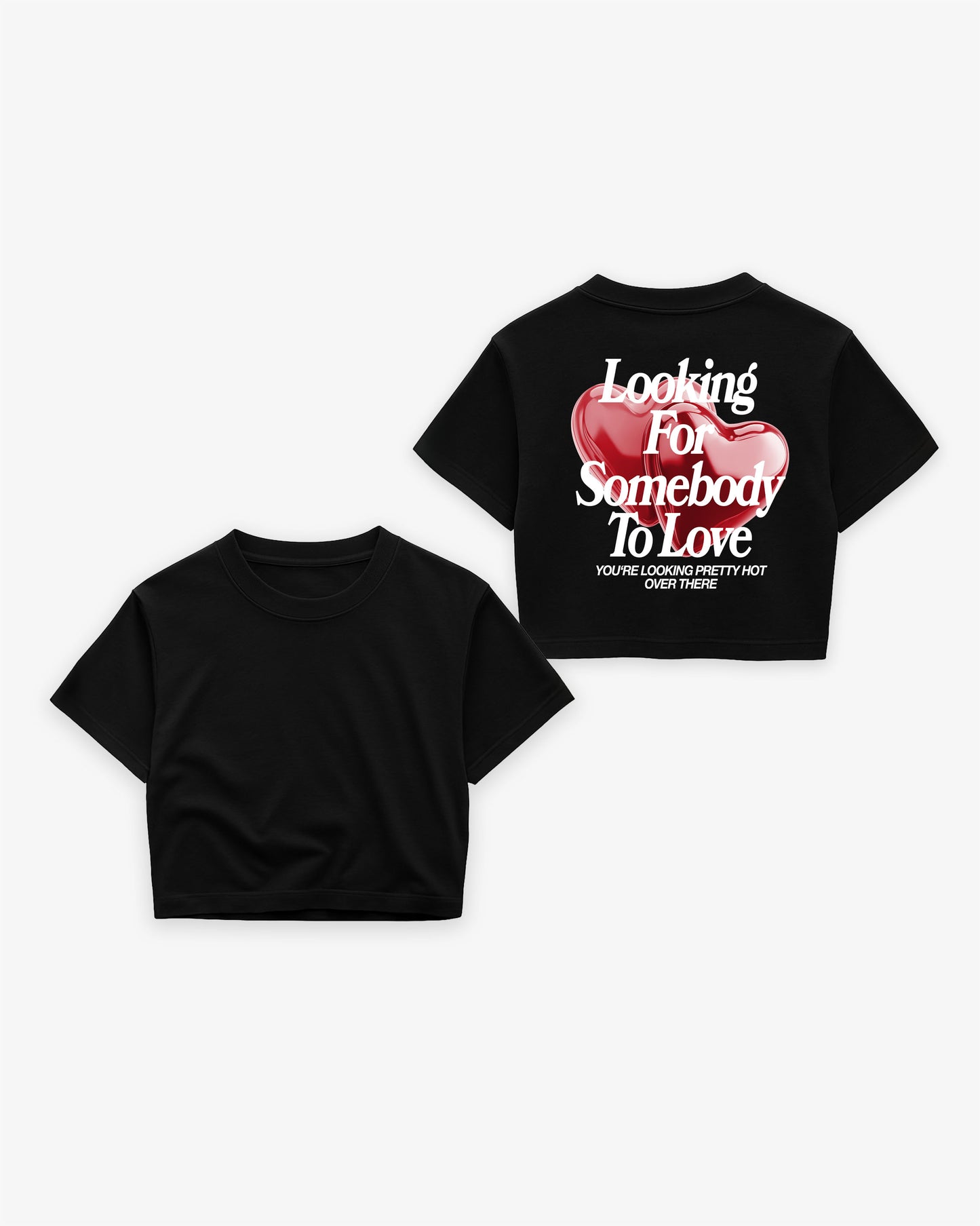 Oversize Cropped Tee - Looking For Somebody To Love