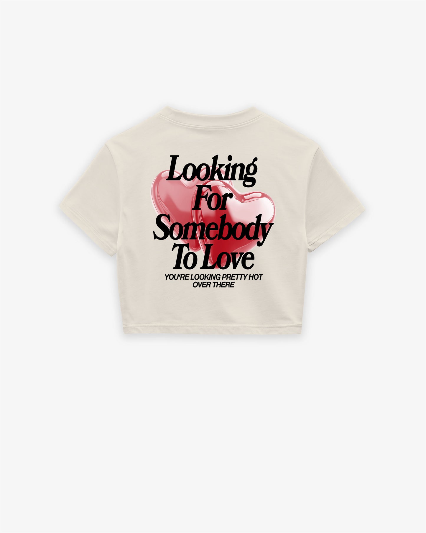 Oversize Cropped Tee - Looking For Somebody To Love