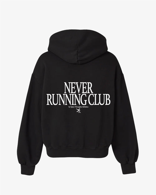 Oversized Hoodie Black - Never Running Club