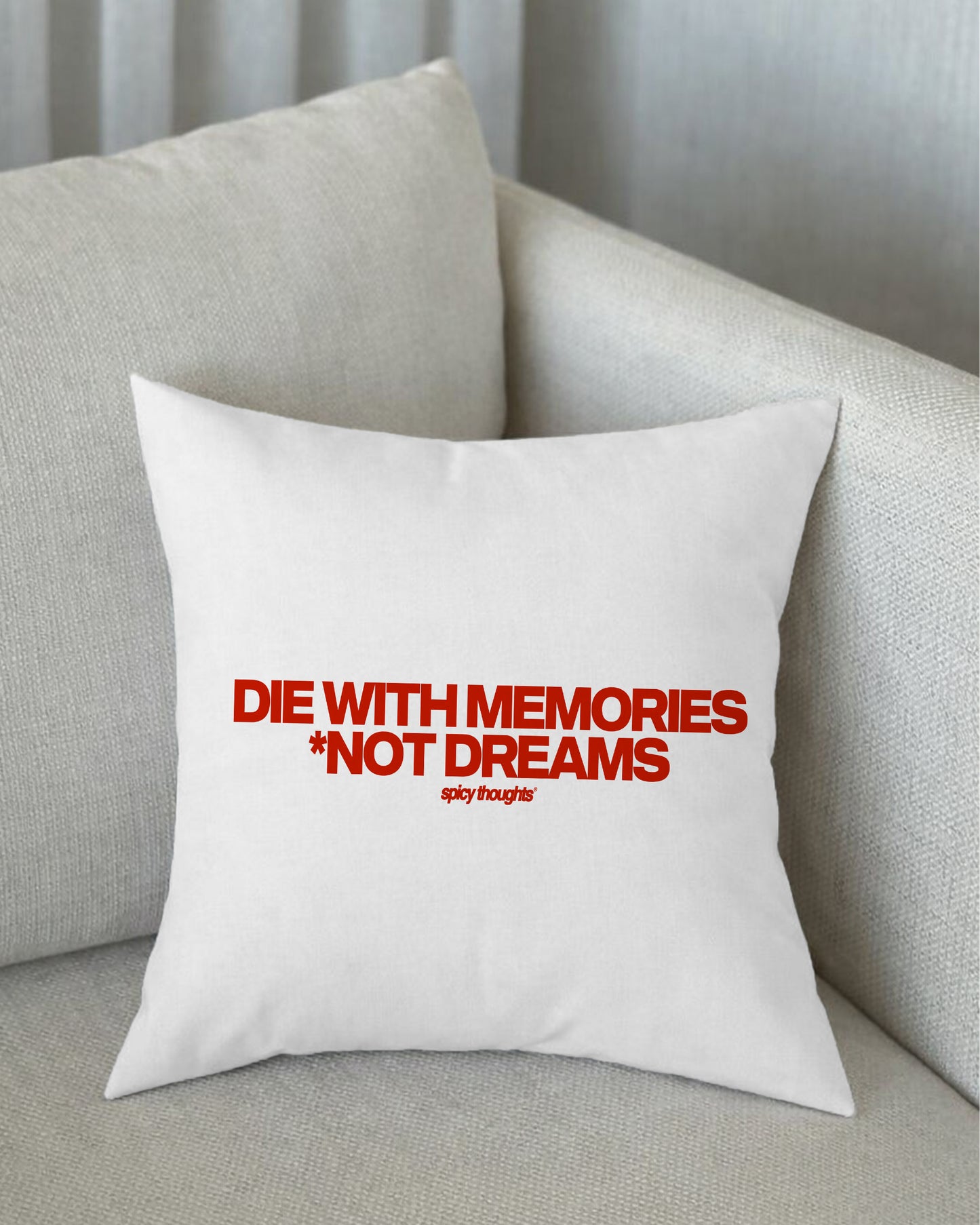 Pillow - Die With Memories Not Dreams