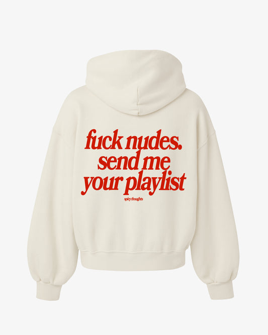 Oversized Hoodie Black - Send Me Your Playlist