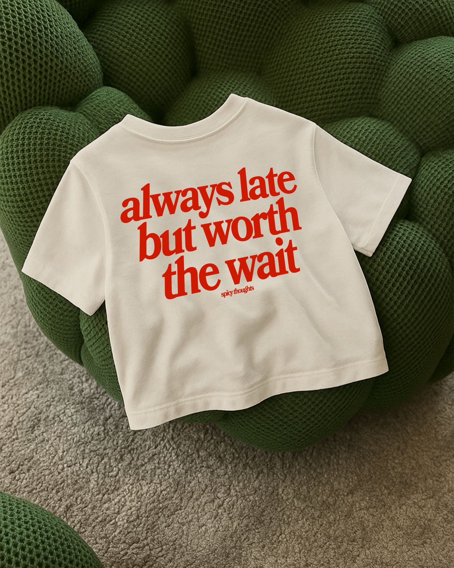 Oversize Cropped Tee - Always Late