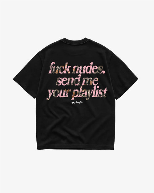 Heavy Oversized Tee - Send Me Your Playlist