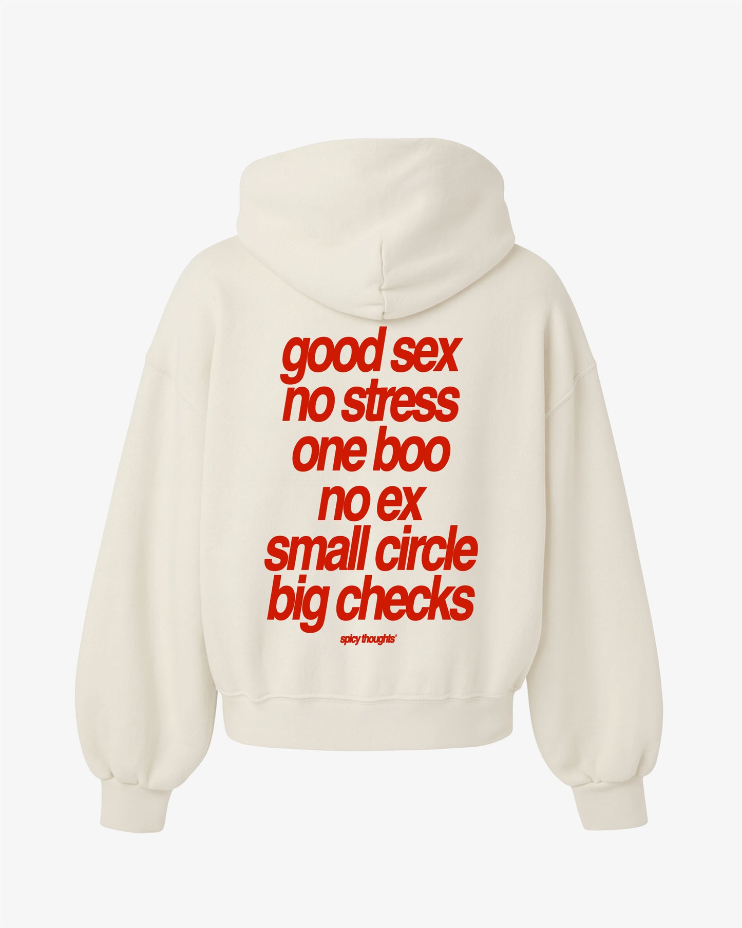 Oversized Hoodie Black - Small Circle Big Checks