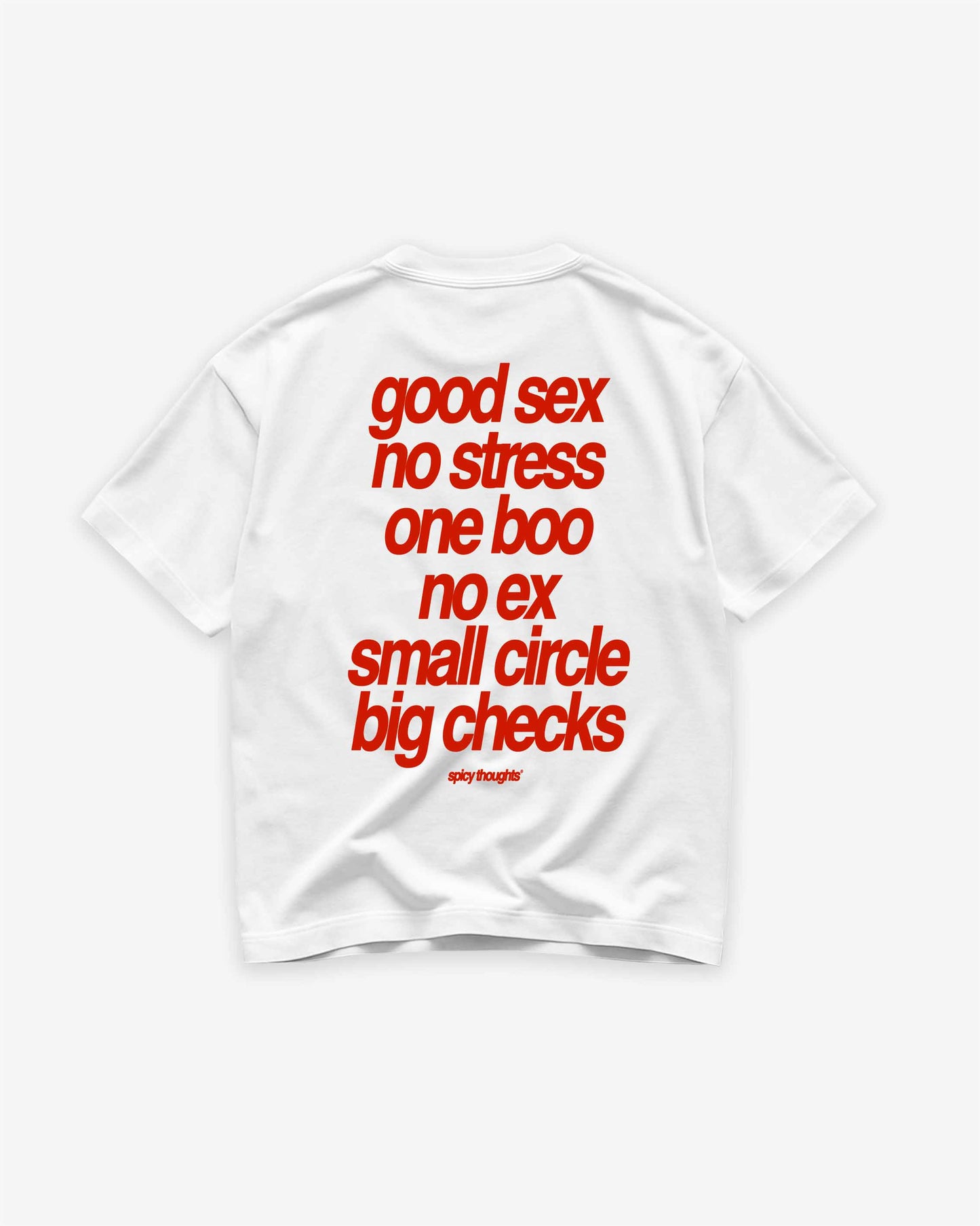 Heavy Oversized Tee - Small Circle Big Checks