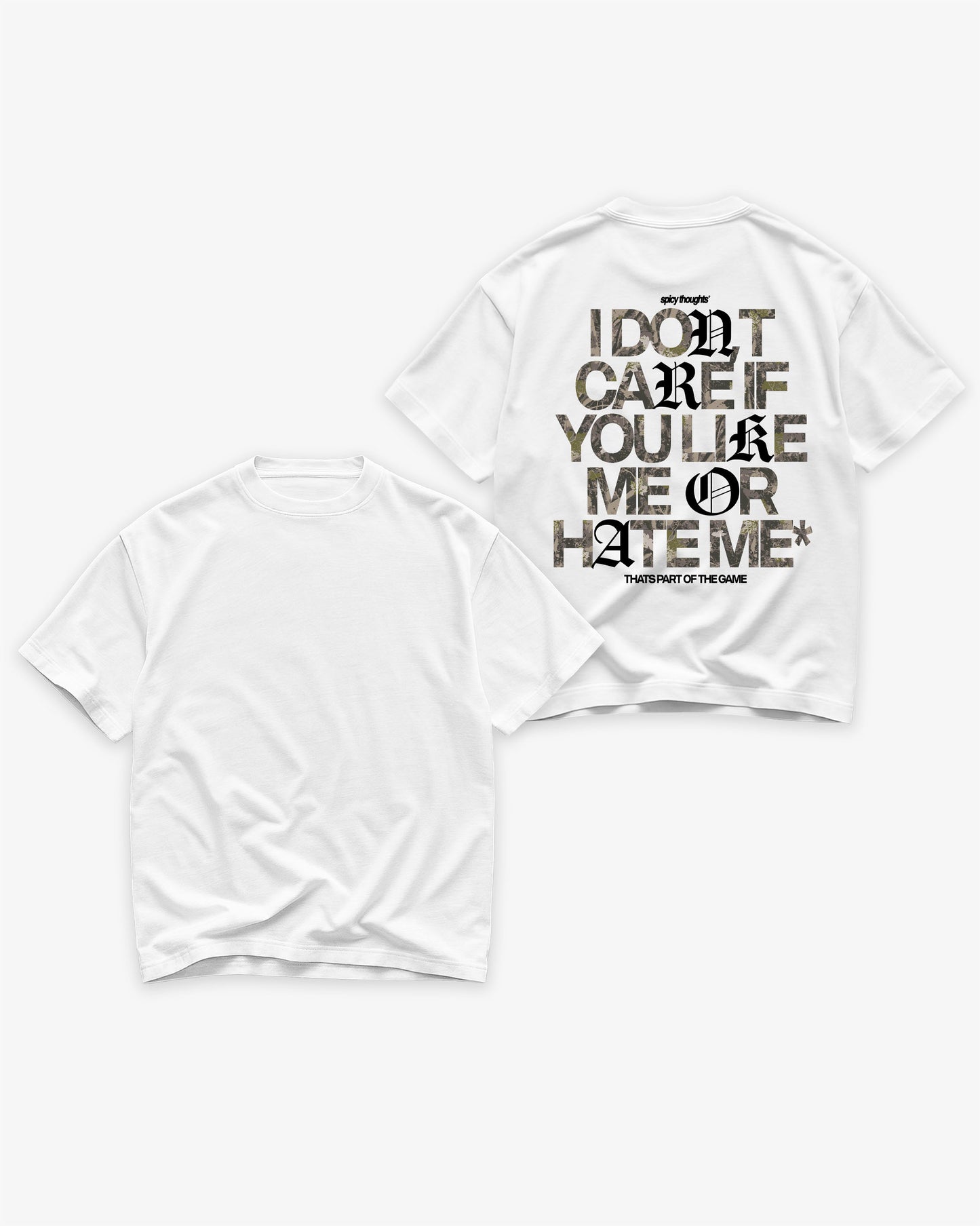 Heavy Oversized Tee - I Don’t Care