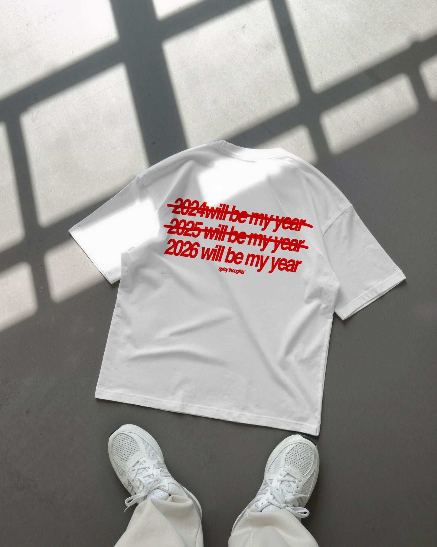 Heavy Oversized Tee - 2026 Will Be My Year