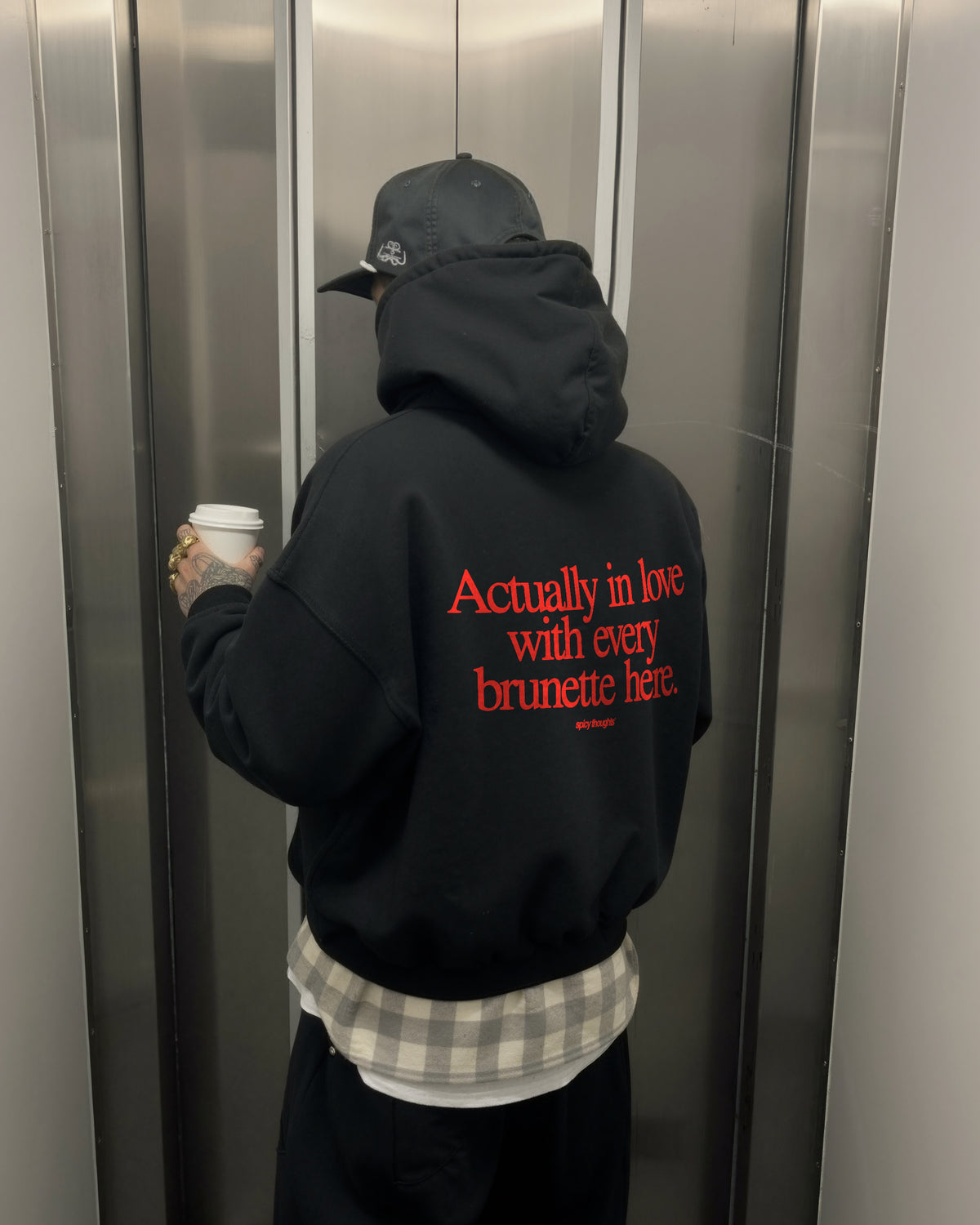 Oversized Hoodie - Actually In Love With Every Brunette Here