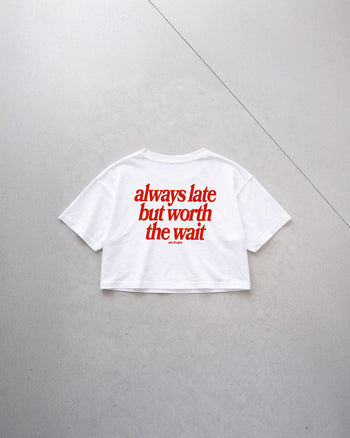 Oversize Cropped Tee - Always Late