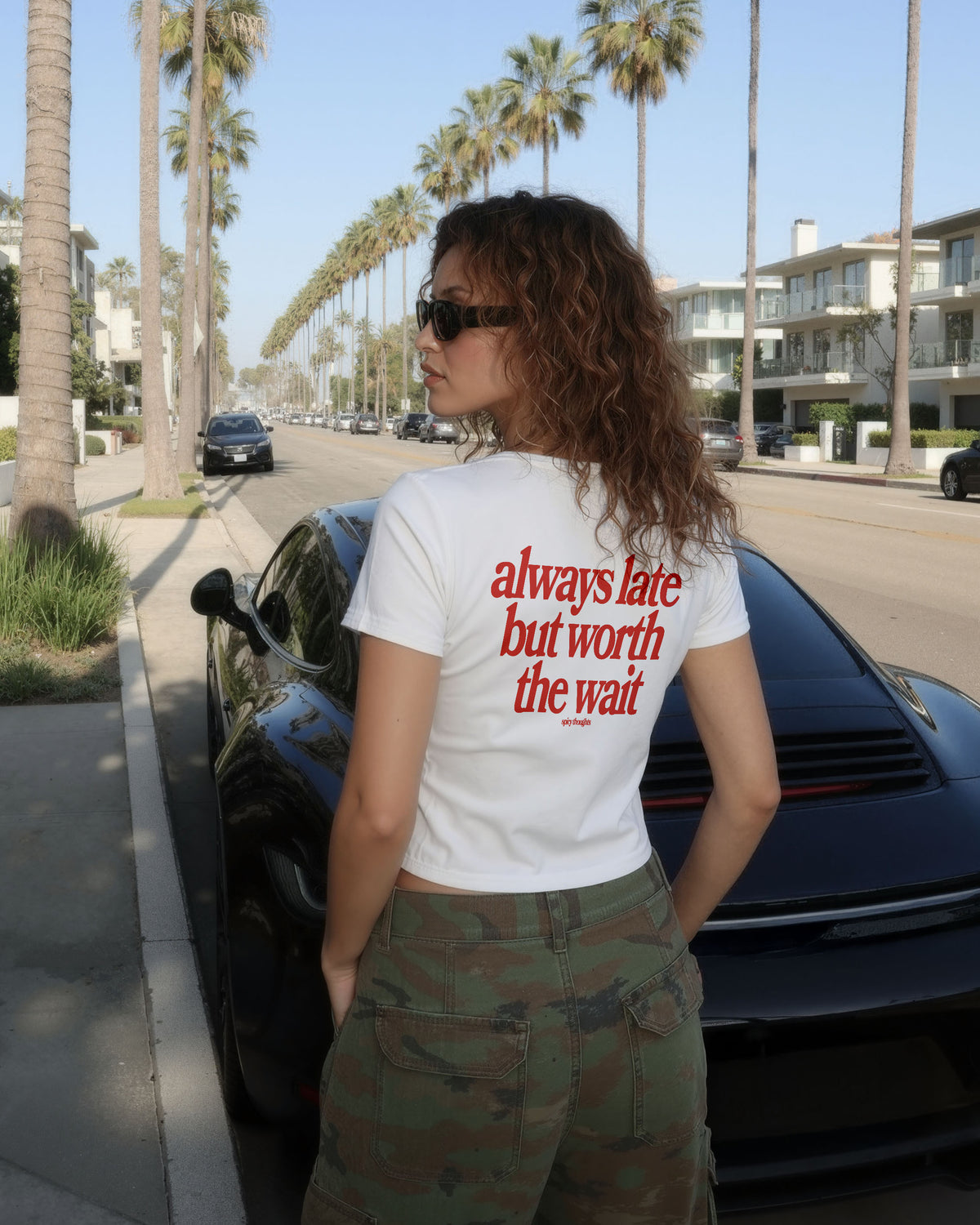 Cropped Tee - Always Late