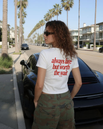 Oversize Cropped Tee - Always Late