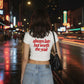 Cropped Tee - Always Late