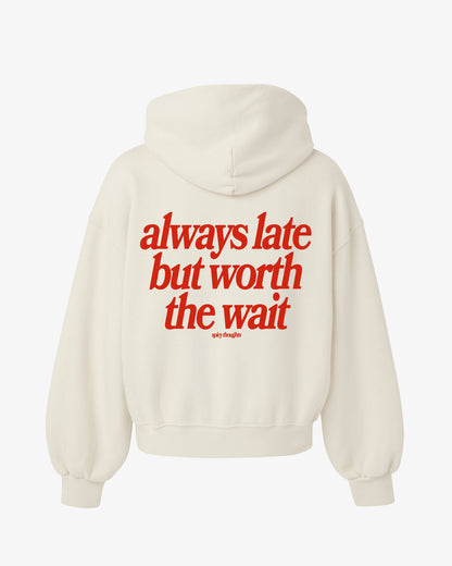 Oversized Hoodie Black - Always Late
