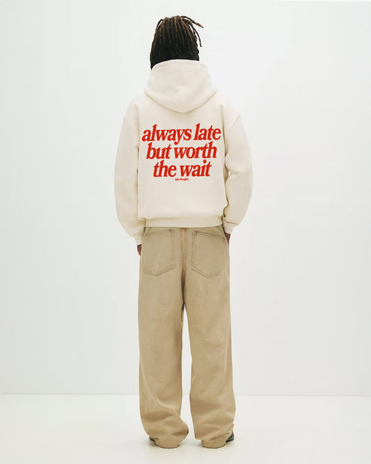 Oversized Hoodie Black - Always Late