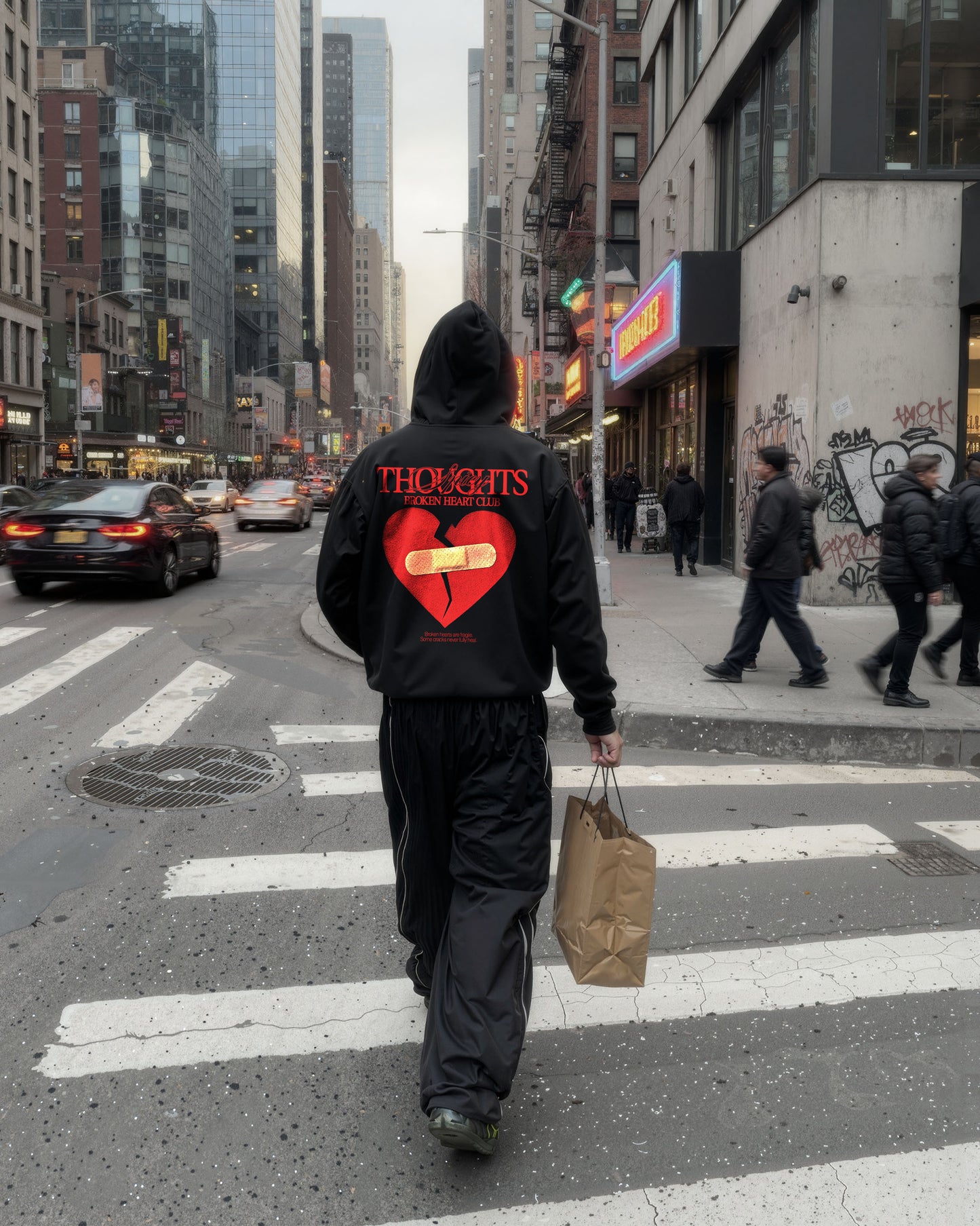 Oversized Hoodie - Broken Heart Club