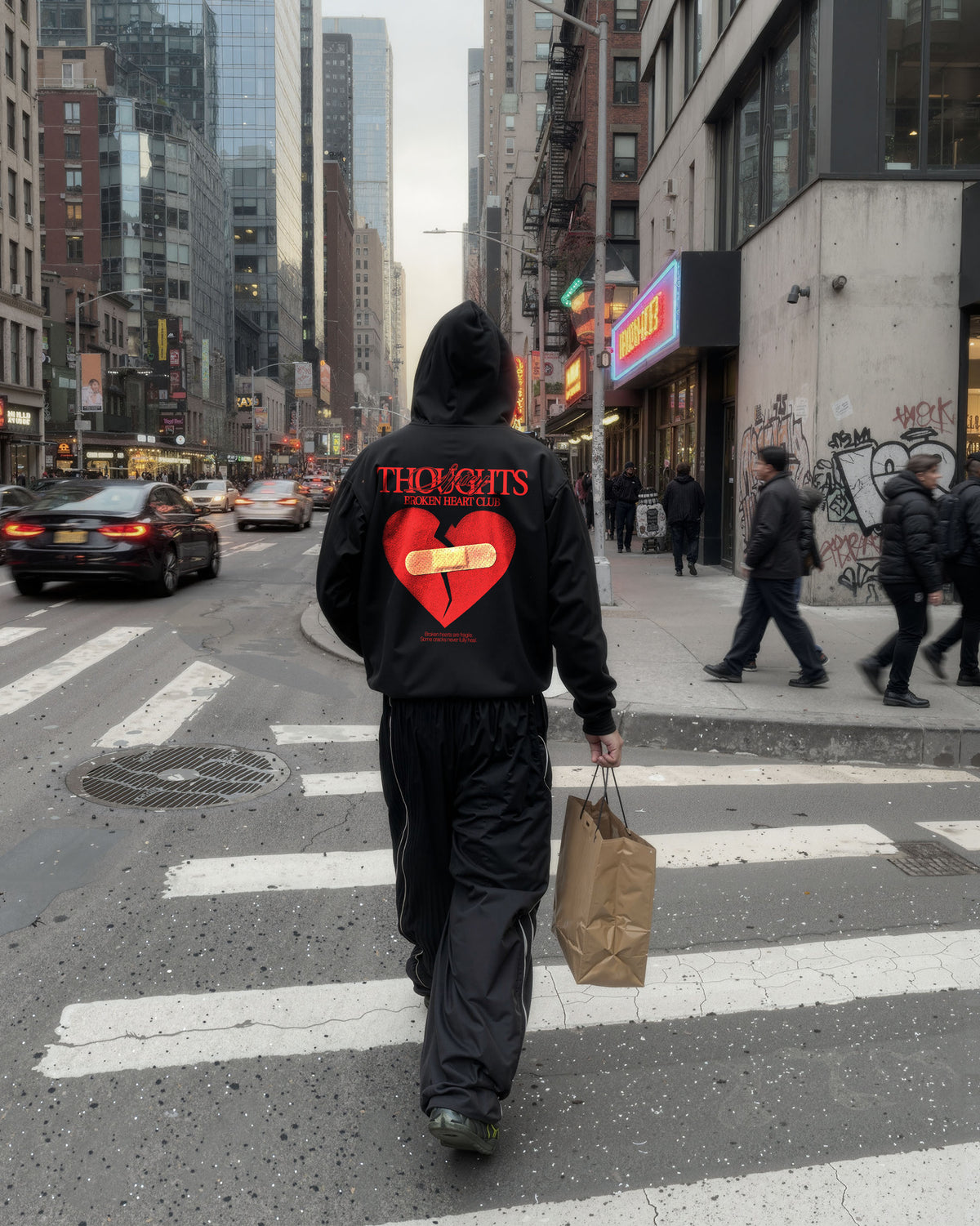 Oversized Hoodie - Broken Heart Club