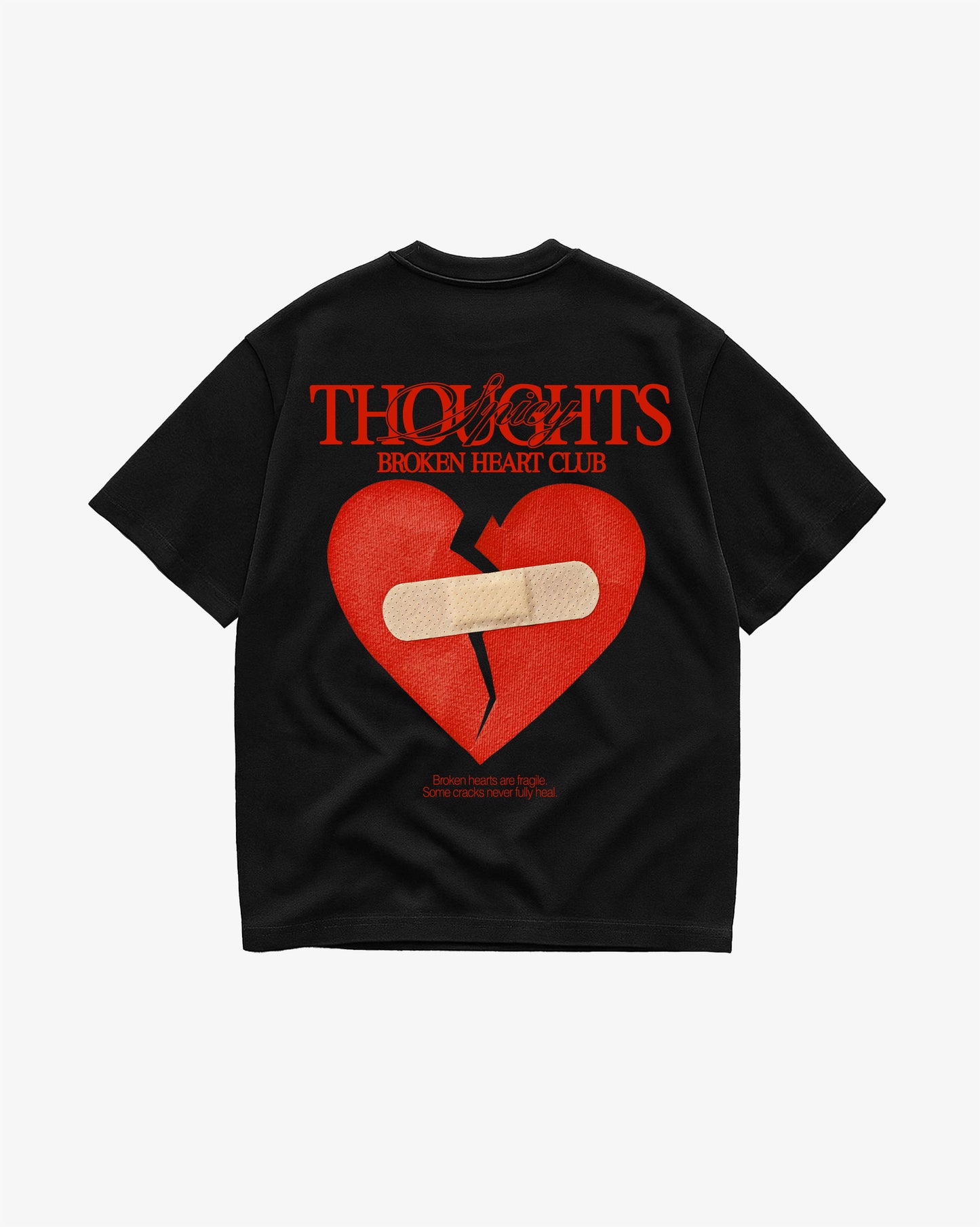 Heavy Oversized Tee - Broken Heart Club
