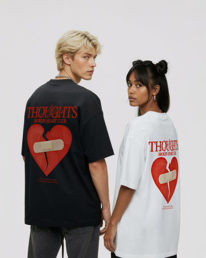 Heavy Oversized Tee - Broken Heart Club