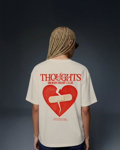 Heavy Oversized Tee - Broken Heart Club