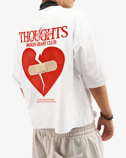 Heavy Oversized Tee - Broken Heart Club