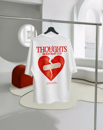 Heavy Oversized Tee - Broken Heart Club