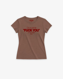 Fitted Tee Girls - Can you see the “Fuck You” in my smile