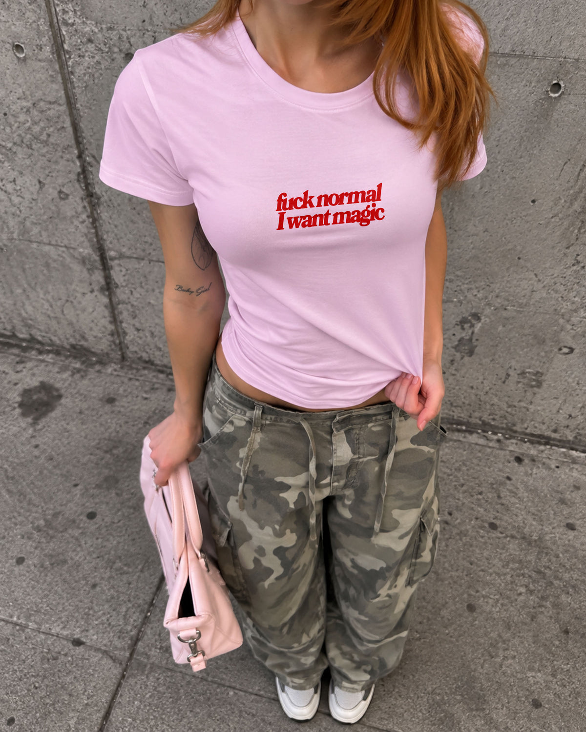 Baby Tee Girls - Fuck Normal I Want Magic