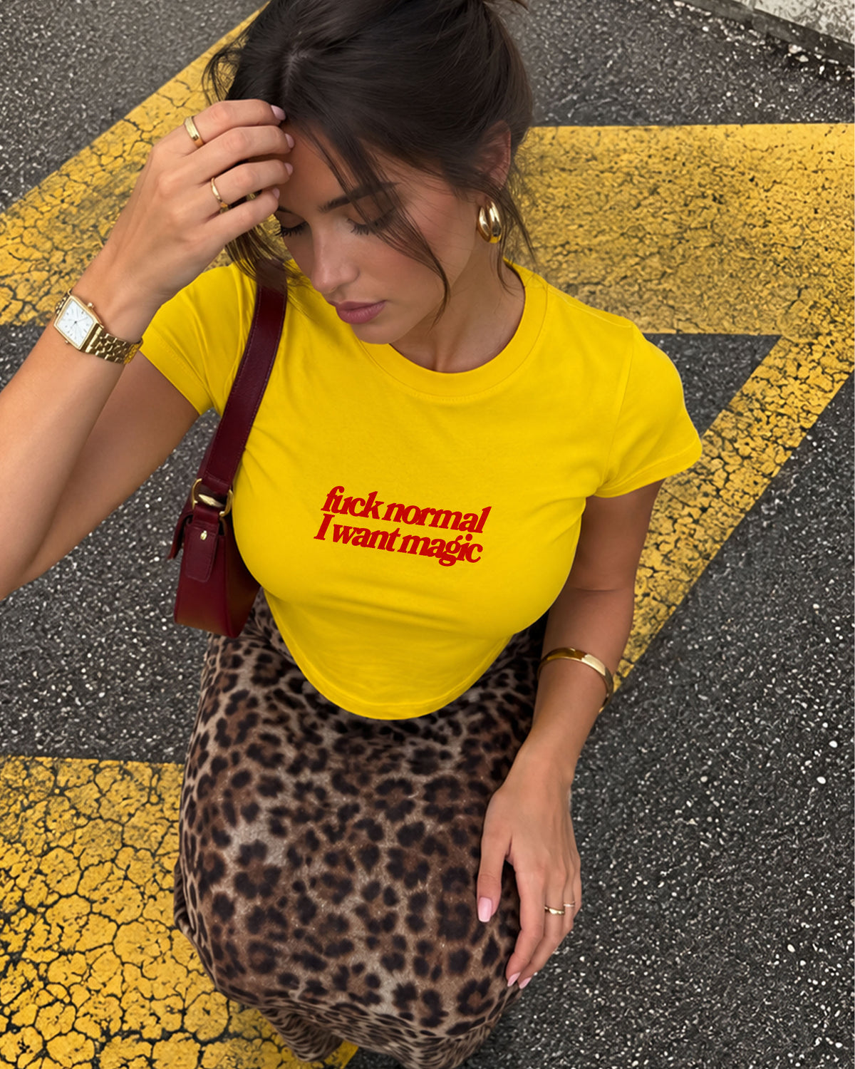 Baby Tee Girls - Fuck Normal I Want Magic