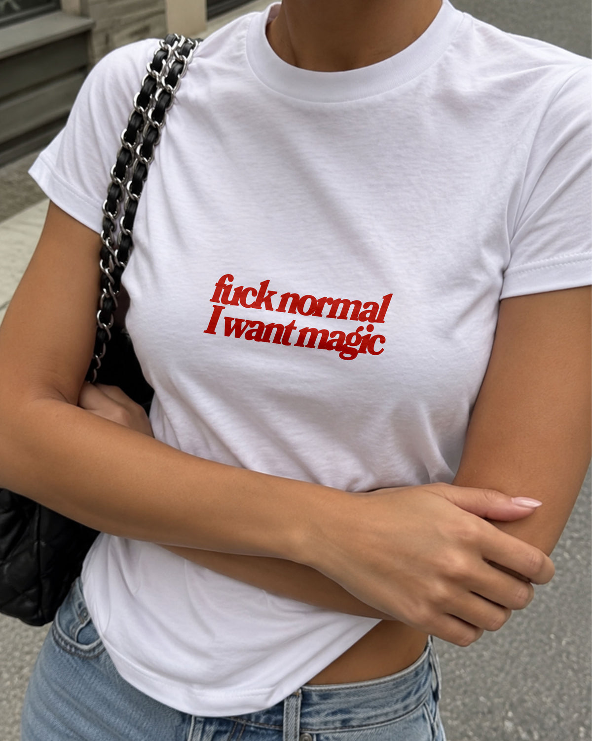 Baby Tee Girls - Fuck Normal I Want Magic