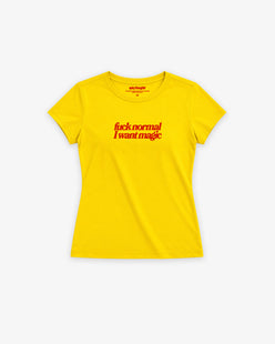 Baby Tee Girls - Fuck Normal I Want Magic