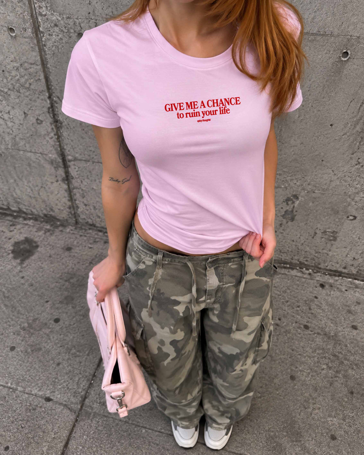 Fitted Tee Girls - Give me a chance to ruin your life