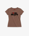 Fitted Tee Girls - I Love Big Biceps