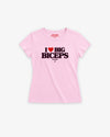 Fitted Tee Girls - I Love Big Biceps
