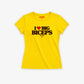 Fitted Tee Girls - I Love Big Biceps