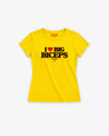 Fitted Tee Girls - I Love Big Biceps
