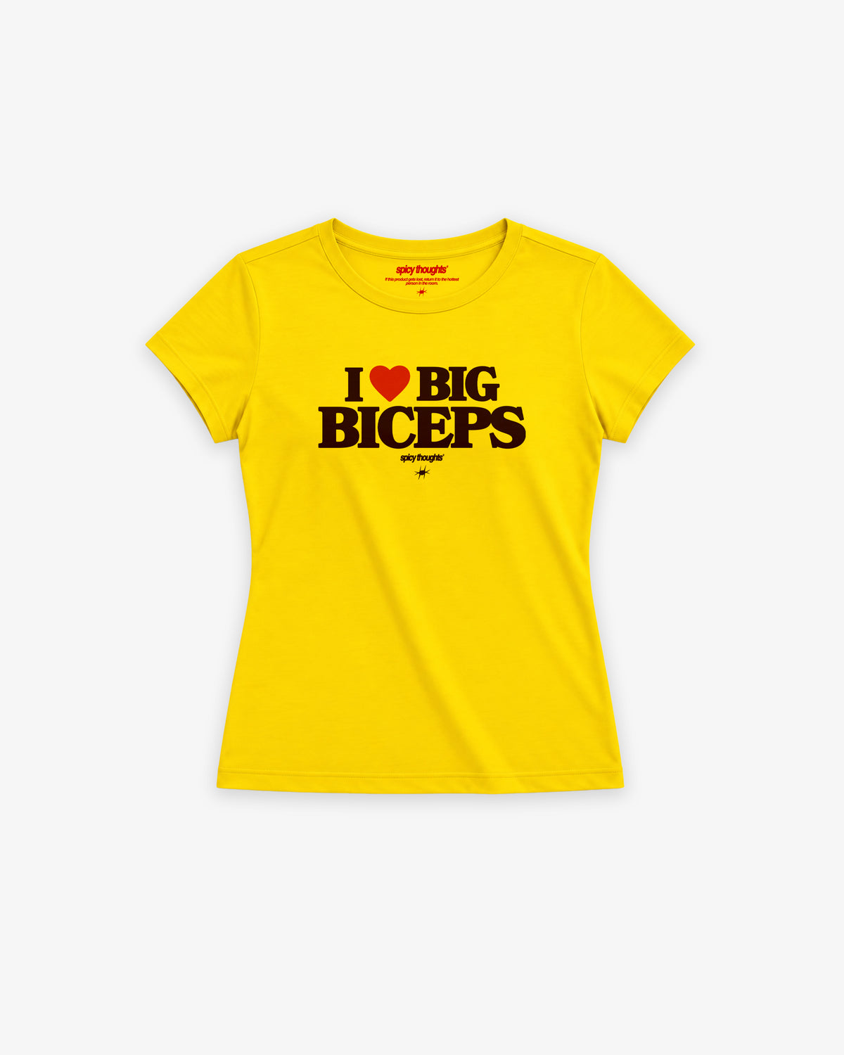 Fitted Tee Girls - I Love Big Biceps