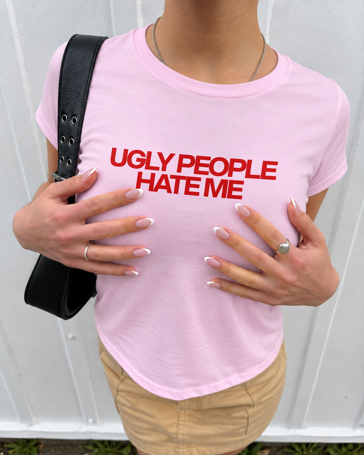 Baby Tee Girls - Ugly People Hate Me