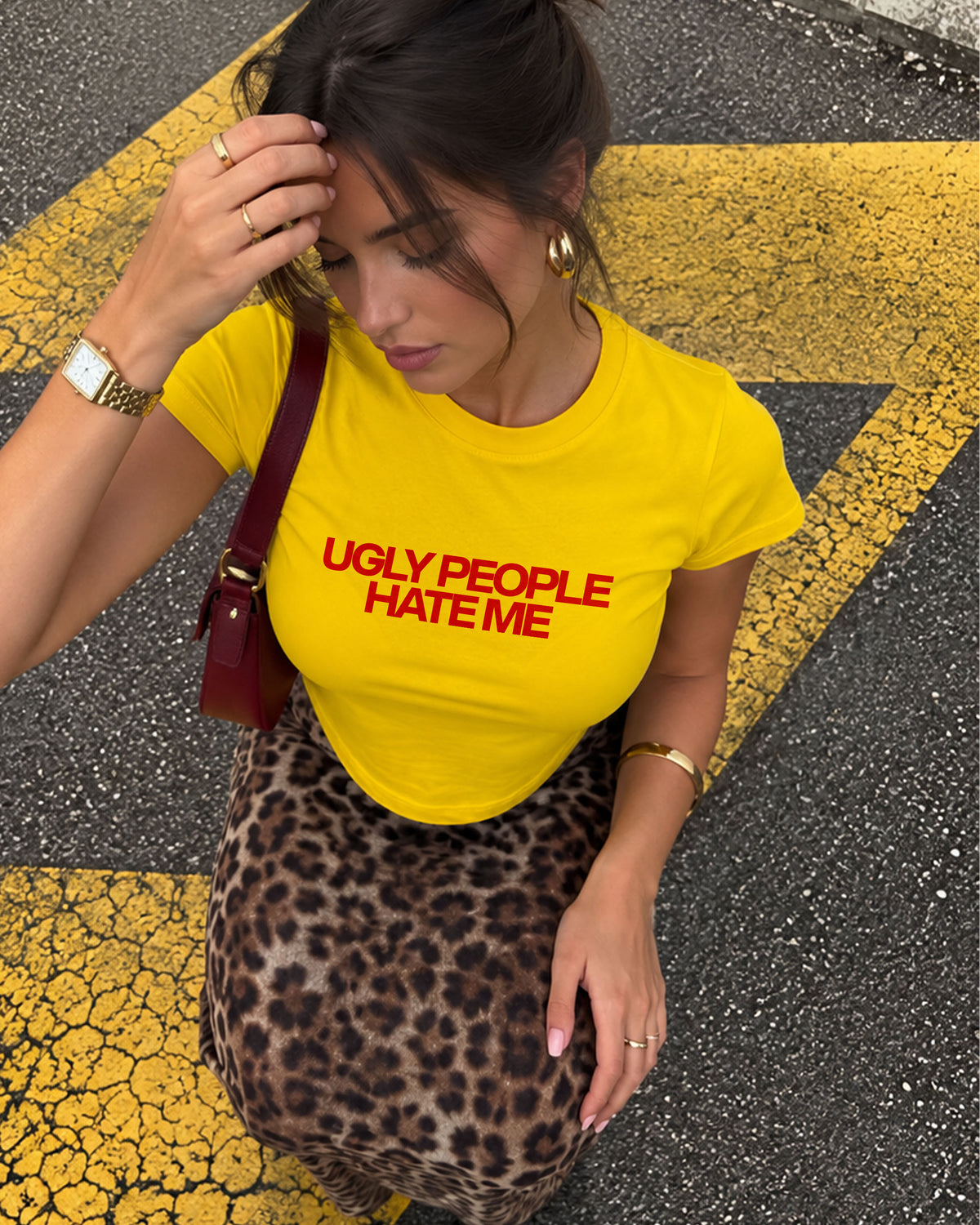 Baby Tee Girls - Ugly People Hate Me