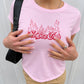 Baby Tee Girls - No Bra Club Flame