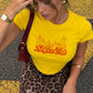 Baby Tee Girls - No Bra Club Flame